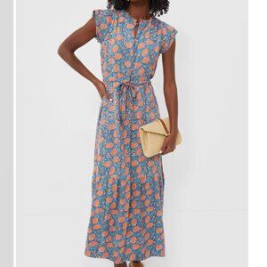 Emerson Fry India Collection Flower Frances 3 Frill Dress NEW Medium M